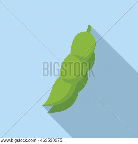 Gmo Peas Icon Flat Vector. Dna Food. Medicine Gene