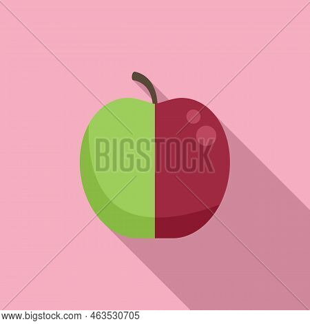 Gmo Apple Icon Flat Vector. Chemistry Test. Gene Medicine