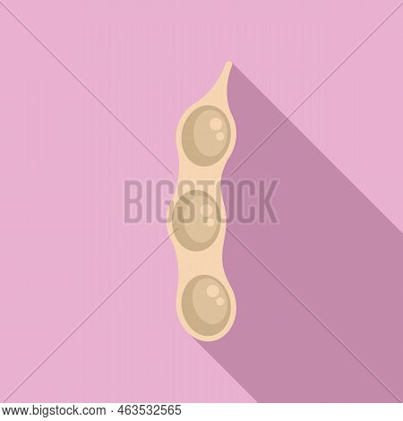 Farm Gmo Peas Icon Flat Vector. Food Agriculture. Gene Biology