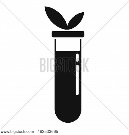 Agriculture Lab Test Tube Icon Simple Vector. Gmo Food. Gene Medicine