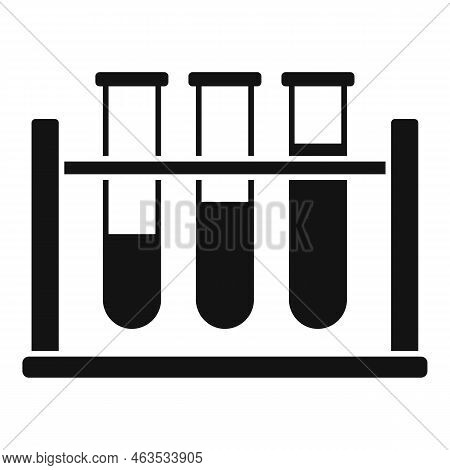 Test Tube Stand Icon Simple Vector. Gmo Food. Gene Biology