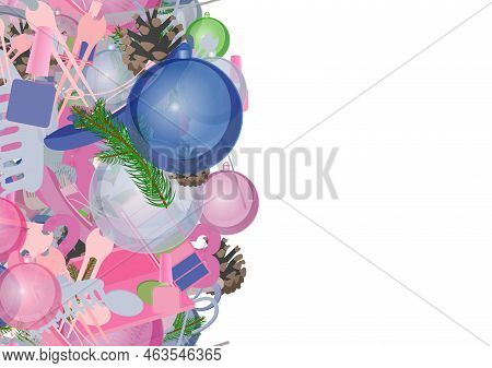 Background Pattern Abstract Seamless Design Texture. Vertical Stripe. Border Frame, Transparent Back