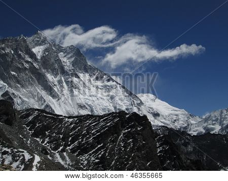 Cloud Swirl Over Lhotse