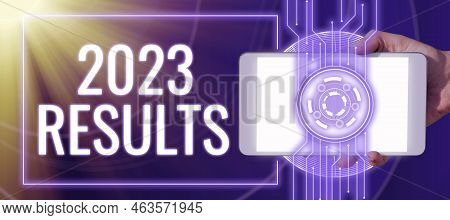 Conceptual Caption 2023 Results. Business Idea Any Outcome Of An Action Or Event That Happens In The