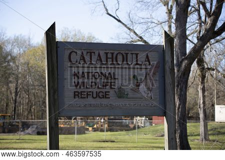 Catahoula National Wildlife Refuge Louisiana/usa - December 21 2021: Catahoula National Wildlife Ref