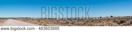 Fraserburg, South Africa - Sep 3, 2022: A Panoramic View Of The Ammerville Township In Fraserburg In