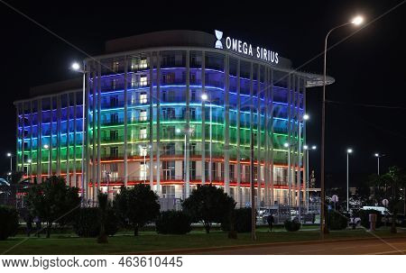 December 8, 2021, Sochi, Russia. The Building Of The Omega Sirius Hotel In Adler.