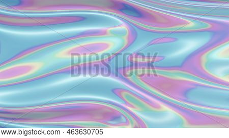 Light Pearlescent Texture Of Creases In The Fabric, 16x9 Landscape Orientation Background, 3d Render