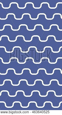 Seamless Pattern Curved Seawave Forms, Vector Quality, Modern Minimalist Flat Style, Bold, Punchy Fo