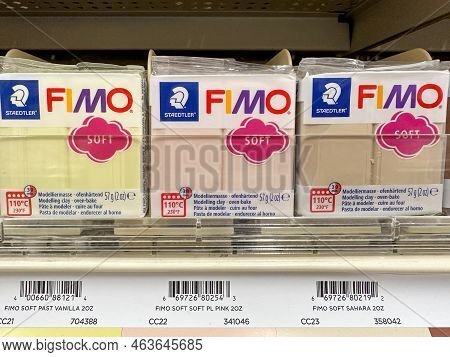 Maple Grove, Minnesota - October 16, 2022: Staedtler Fimo Brand Soft Modelling Clay For Sculptig, At