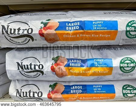 Plymouth, Minnesota - October 14, 2022: Nutro Natural Dog Food - Puppy Chicken And Rice Flavor, For 