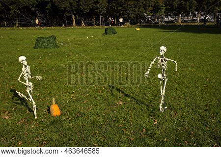 Stuttgart, Germany, 31 October 2019. Halloween Celebration At The Wilhelma  Zoo In Stuttgart, German