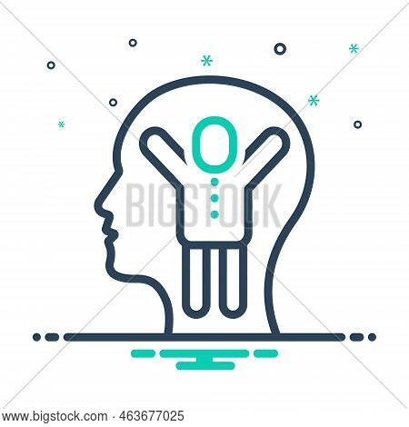 Mix Icon For Motivation Incentive Encouragement Stimulus Confident Ambitions Impetus
