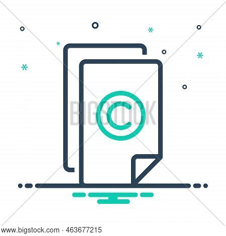 Mix Icon For Copyright Possess Take-over License Against Label Legal Property Trademark Unauthorized