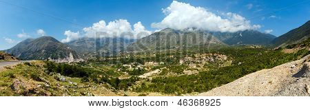 Panorama estivo Passo Llogara (albania).