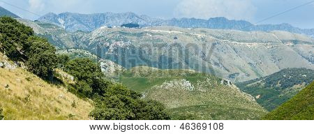 Panorama estivo Passo Llogara (Albania).