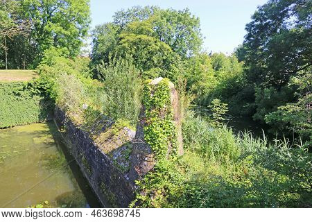 Old City Walls Of Bergues In France