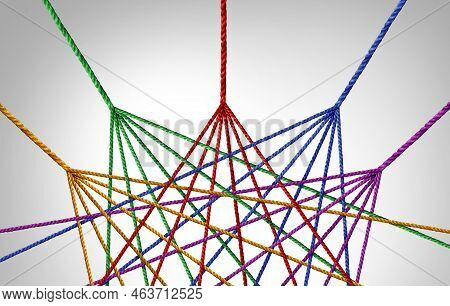 Collaborating Business Teams Success And Connecting Together And Unity Teamwork Concept As A Metapho