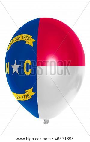Balón barevný příznak amerického státu Severní Karolína