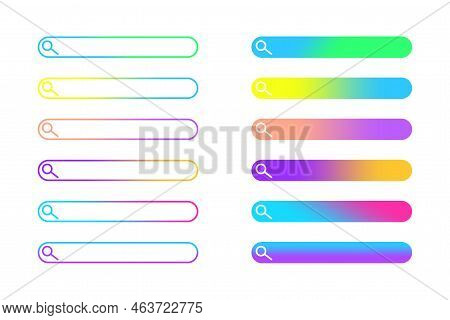 Search Bar Design Element. Computer Technology Concept. Online Concept. Internet Communication. Vect