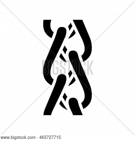 Spiga Wheat Chain Glyph Icon Vector. Spiga Wheat Chain Sign. Isolated Symbol Illustration