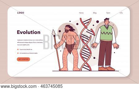 Human Evolution Stages. Evolutionary Development From Primate