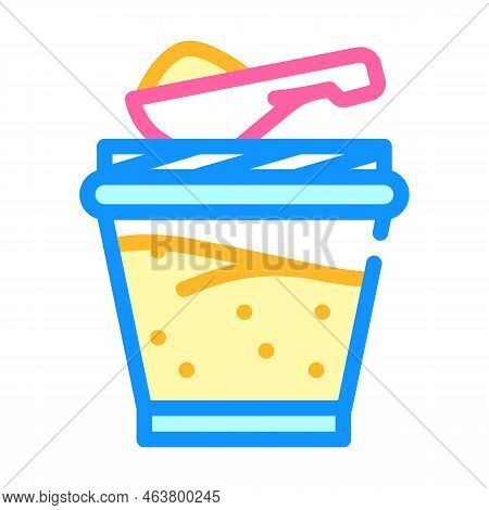 Ghee Milk Product Color Icon Vector. Ghee Milk Product Sign. Isolated Symbol Illustration