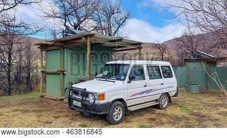 Kromrivier, South Africa - Sep 5, 2022: A Camping Site, With Private Ablutions, At Kromrivier Cederb