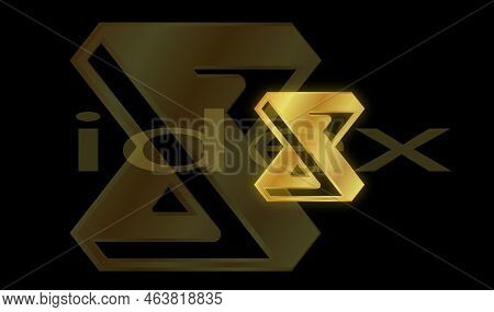 Idex Virtual Currency Image. 3d Illustrations. Coin Logo