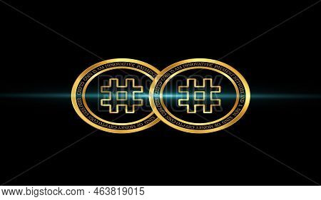 Reserve Rights-rsr Virtual Currency Images. 3d Illustrations.