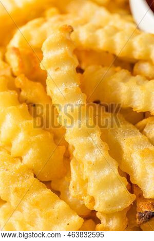 Homemade Crinkle Cut French Fries