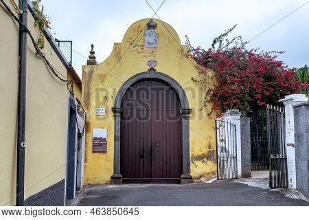 Funchal, Portugal - August 25, 2021: This Is The Gateway To The Fortress Of Sao Juan Baptista Do Pic
