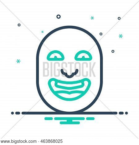 Mix Icon For Humor Laughter Jocularity Jocosity Banter Happy Emoji Comic Expression