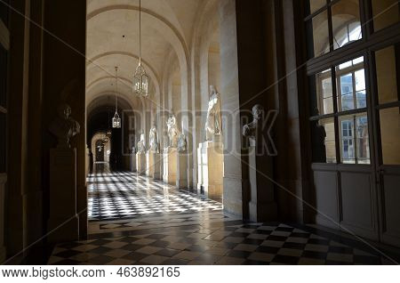 Versailles, France - 03.26.2017: Interior Of Chateau De Versailles (palace Of Versailles) Near Paris