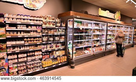 Warsaw, Poland. 10 October 2022. Inside Supermarket Netto In Warsaw