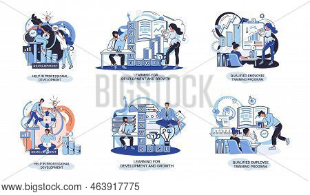 Help In Professional Development. Qualified Employee Training Program. Learning For Software Develop