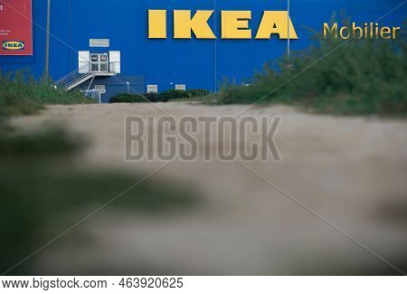 Bucharest, Romania - October 07, 2022: Ikea Bucharest Baneasa Store, In Northern Bucharest, Romania.