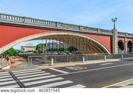 Santa Cruz De Tenerife, Spain - November 24, 2021: View From Calle Prol. Ramon Y Cajal Street On The