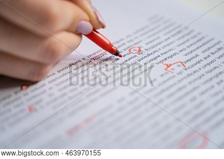 Script Grammar And Spelling Edit. Book Text Proofreading