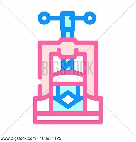 Pipe Vice Color Icon Vector. Pipe Vice Sign. Isolated Symbol Illustration