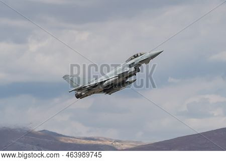 Konya, Turkiye - June 30, 2022: United Kingdom Royal Air Force Eurofighter Typhoon Fgr.4 (bs130/469)