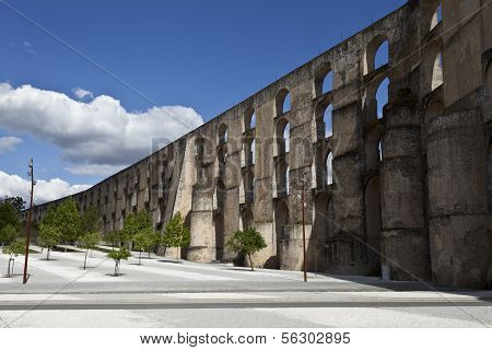 Amoreira Aqueduct in Elvas, Portugal