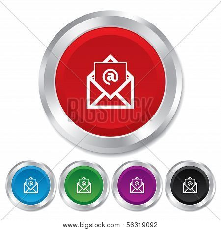 Mail icon. Envelope symbol. Message sign.
