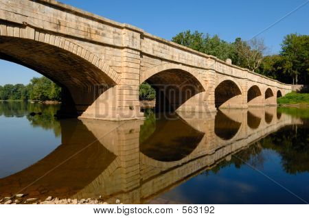 Schließen Sie die Ansicht des Aquädukts Monocacy