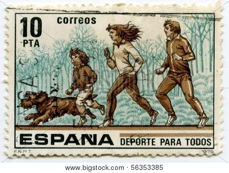 stamp from spain family