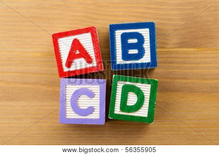 ABCD toy block