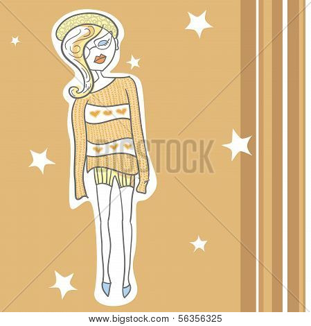 Fashionable girl