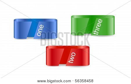 vector color ribbons