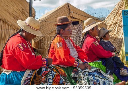 Frau aus Los Uros