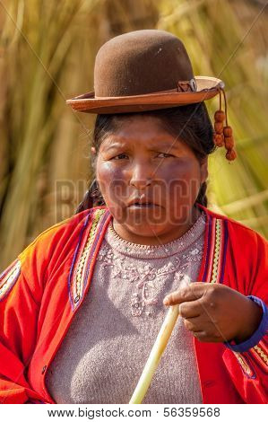 Frau aus Los Uros